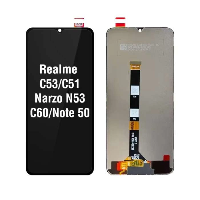 Màn hình Realme C53/ C51/ Narzo N53/ C36/ C60/ Note 50, 6.74 inchs, IPS LCD, HD  (720 x 1600 Pixels)